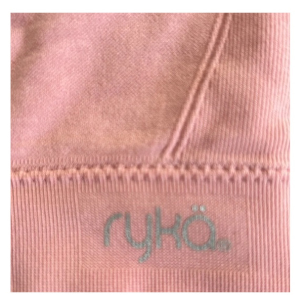 Ryka Blush Pink Sports Bra Cut-out Pattern Adjustable Straps Size L - Picture 3 of 8